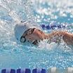 Mexican girls set the pace in this morning's swimming